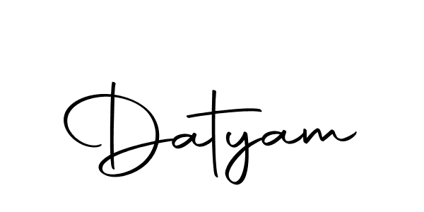 Use a signature maker to create a handwritten signature online. With this signature software, you can design (Autography-DOLnW) your own signature for name Datyam. Datyam signature style 10 images and pictures png