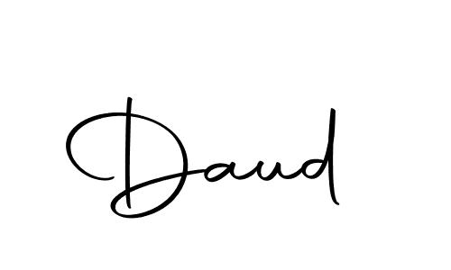 Design your own signature with our free online signature maker. With this signature software, you can create a handwritten (Autography-DOLnW) signature for name Daud . Daud  signature style 10 images and pictures png