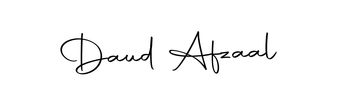 Design your own signature with our free online signature maker. With this signature software, you can create a handwritten (Autography-DOLnW) signature for name Daud Afzaal. Daud Afzaal signature style 10 images and pictures png
