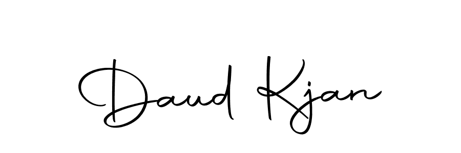Design your own signature with our free online signature maker. With this signature software, you can create a handwritten (Autography-DOLnW) signature for name Daud Kjan. Daud Kjan signature style 10 images and pictures png