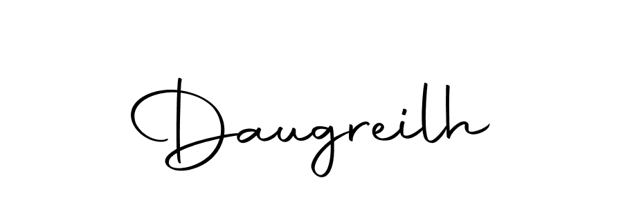 How to make Daugreilh name signature. Use Autography-DOLnW style for creating short signs online. This is the latest handwritten sign. Daugreilh signature style 10 images and pictures png