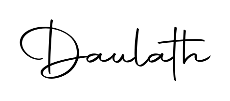 Elevate your brand with a stunning Daulath eSignature. The Autography-DOLnW style provides a balanced, flowing aesthetic for everyday signing. Daulath signature style 10 images and pictures png