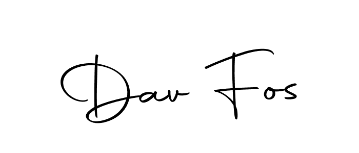 Use a signature maker to create a handwritten signature online. With this signature software, you can design (Autography-DOLnW) your own signature for name Dav Fos. Dav Fos signature style 10 images and pictures png