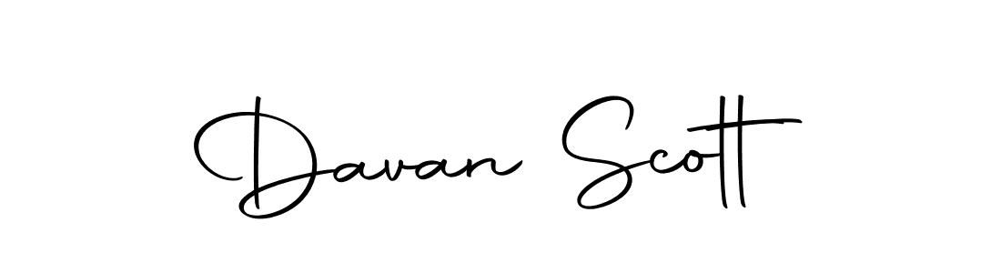 How to make Davan Scott name signature. Use Autography-DOLnW style for creating short signs online. This is the latest handwritten sign. Davan Scott signature style 10 images and pictures png