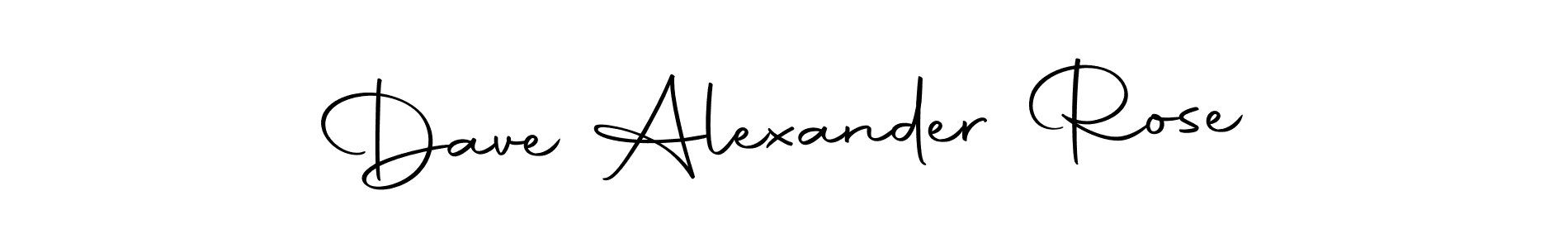 Create a beautiful signature design for name Dave Alexander Rose. With this signature (Autography-DOLnW) fonts, you can make a handwritten signature for free. Dave Alexander Rose signature style 10 images and pictures png