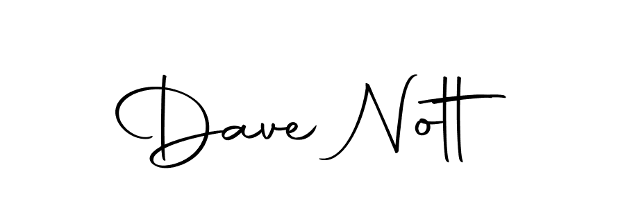 How to make Dave Nott name signature. Use Autography-DOLnW style for creating short signs online. This is the latest handwritten sign. Dave Nott signature style 10 images and pictures png