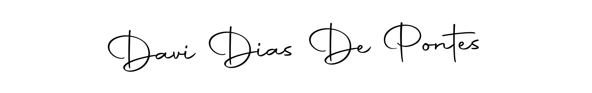 Create a beautiful signature design for name Davi Dias De Pontes. With this signature (Autography-DOLnW) fonts, you can make a handwritten signature for free. Davi Dias De Pontes signature style 10 images and pictures png