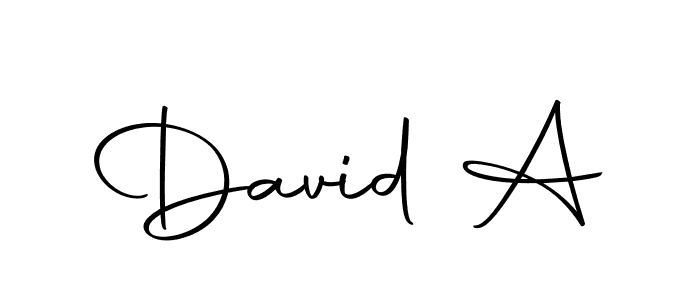 Make a beautiful signature design for name David A. Use this online signature maker to create a handwritten signature for free. David A signature style 10 images and pictures png
