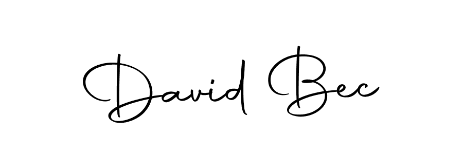 How to make David Bec name signature. Use Autography-DOLnW style for creating short signs online. This is the latest handwritten sign. David Bec signature style 10 images and pictures png
