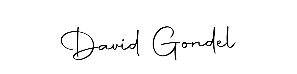 Design your own signature with our free online signature maker. With this signature software, you can create a handwritten (Autography-DOLnW) signature for name David Gondel. David Gondel signature style 10 images and pictures png