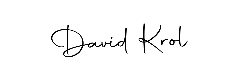 Make a beautiful signature design for name David Krol. With this signature (Autography-DOLnW) style, you can create a handwritten signature for free. David Krol signature style 10 images and pictures png