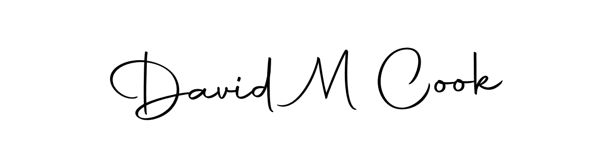 Make a beautiful signature design for name David M Cook. With this signature (Autography-DOLnW) style, you can create a handwritten signature for free. David M Cook signature style 10 images and pictures png