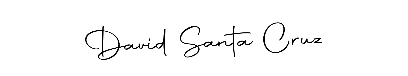 How to make David Santa Cruz name signature. Use Autography-DOLnW style for creating short signs online. This is the latest handwritten sign. David Santa Cruz signature style 10 images and pictures png