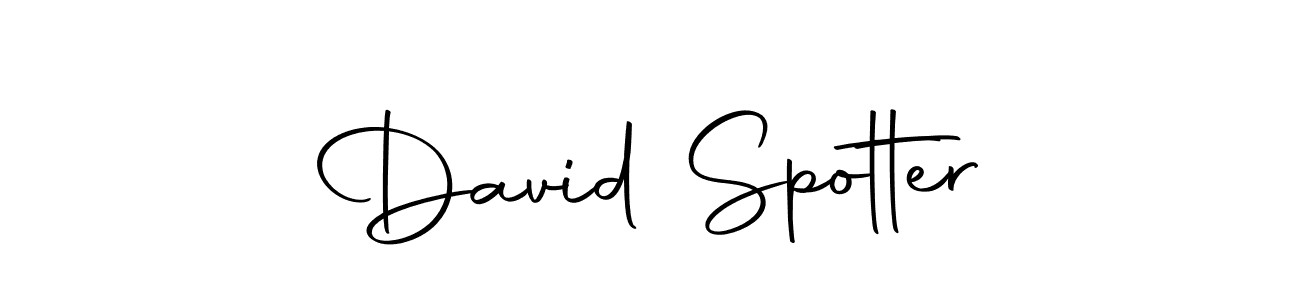 Design your own signature with our free online signature maker. With this signature software, you can create a handwritten (Autography-DOLnW) signature for name David Spotter. David Spotter signature style 10 images and pictures png
