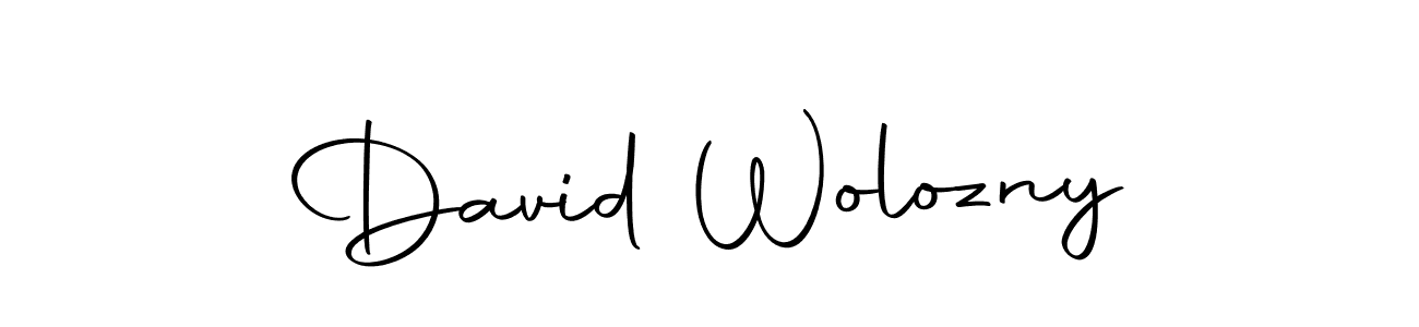 Create a beautiful signature design for name David Wolozny. With this signature (Autography-DOLnW) fonts, you can make a handwritten signature for free. David Wolozny signature style 10 images and pictures png