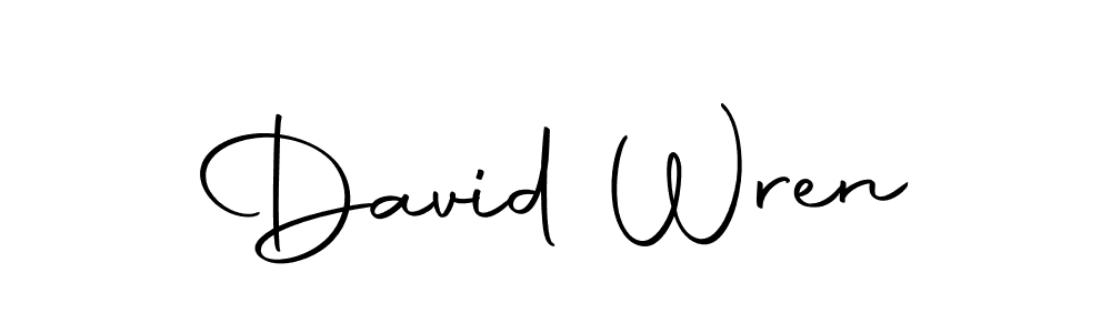 You should practise on your own different ways (Autography-DOLnW) to write your name (David Wren) in signature. don't let someone else do it for you. David Wren signature style 10 images and pictures png