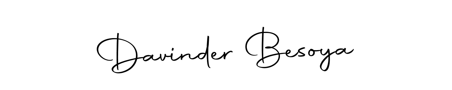 Make a beautiful signature design for name Davinder Besoya. With this signature (Autography-DOLnW) style, you can create a handwritten signature for free. Davinder Besoya signature style 10 images and pictures png