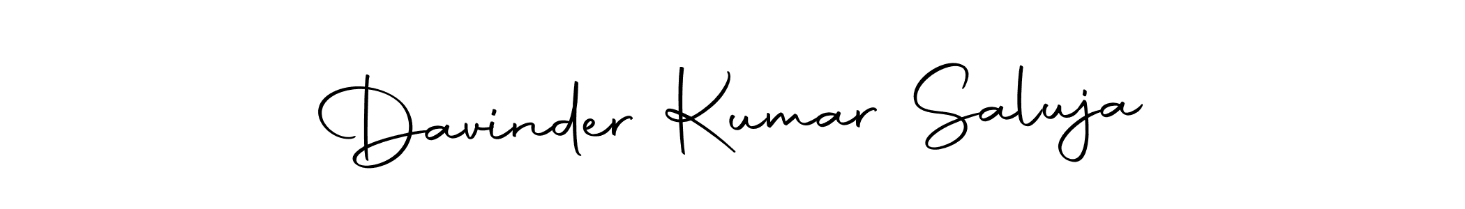 Make a beautiful signature design for name Davinder Kumar Saluja. With this signature (Autography-DOLnW) style, you can create a handwritten signature for free. Davinder Kumar Saluja signature style 10 images and pictures png