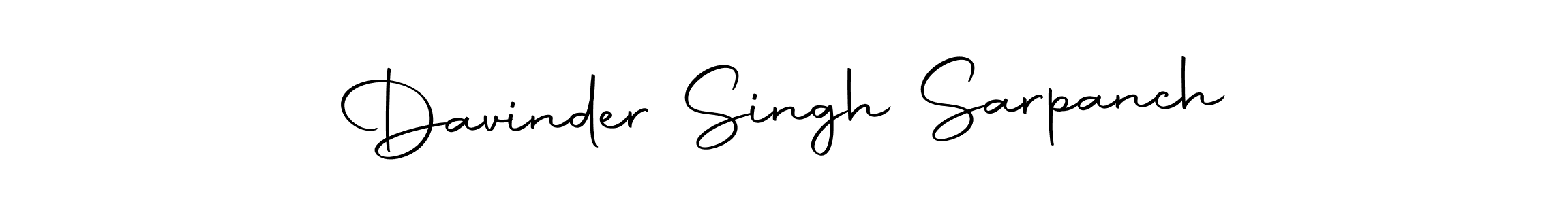 Make a beautiful signature design for name Davinder Singh Sarpanch. With this signature (Autography-DOLnW) style, you can create a handwritten signature for free. Davinder Singh Sarpanch signature style 10 images and pictures png