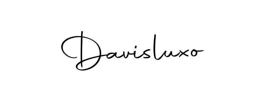 Design your own signature with our free online signature maker. With this signature software, you can create a handwritten (Autography-DOLnW) signature for name Davisluxo. Davisluxo signature style 10 images and pictures png