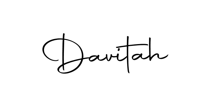 You can use this online signature creator to create a handwritten signature for the name Davitah. This is the best online autograph maker. Davitah signature style 10 images and pictures png