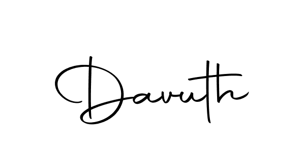 Make a beautiful signature design for name Davuth. With this signature (Autography-DOLnW) style, you can create a handwritten signature for free. Davuth signature style 10 images and pictures png