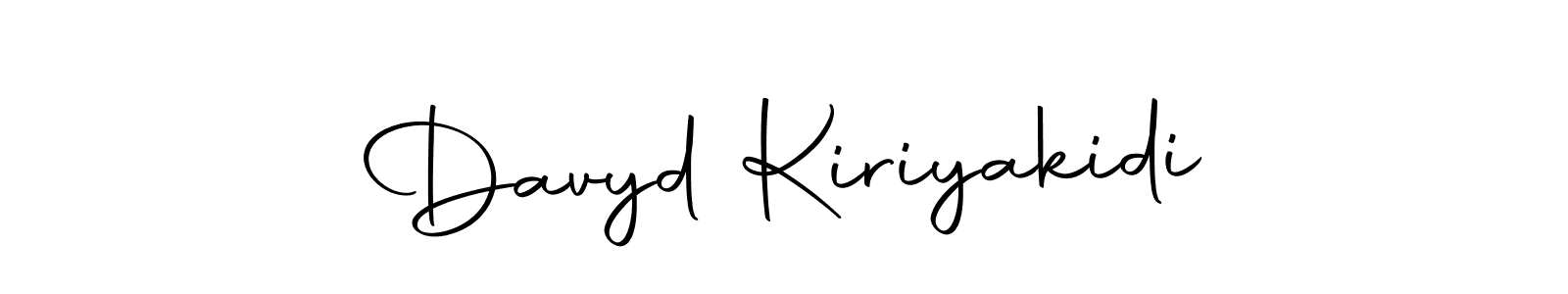 Create a beautiful signature design for name Davyd Kiriyakidi. With this signature (Autography-DOLnW) fonts, you can make a handwritten signature for free. Davyd Kiriyakidi signature style 10 images and pictures png
