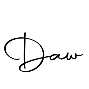 Make a beautiful signature design for name Daw. Use this online signature maker to create a handwritten signature for free. Daw signature style 10 images and pictures png