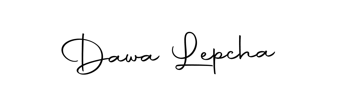 Similarly Autography-DOLnW is the best handwritten signature design. Signature creator online .You can use it as an online autograph creator for name Dawa Lepcha. Dawa Lepcha signature style 10 images and pictures png