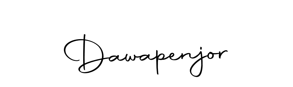 Make a beautiful signature design for name Dawapenjor. With this signature (Autography-DOLnW) style, you can create a handwritten signature for free. Dawapenjor signature style 10 images and pictures png