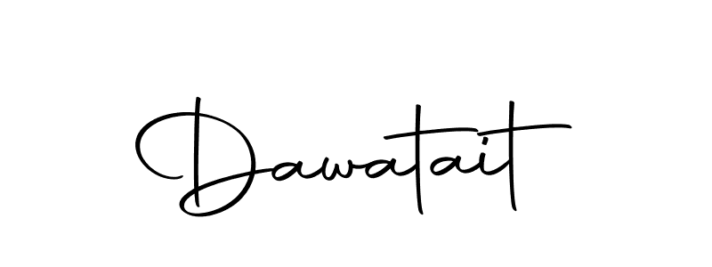 Use a signature maker to create a handwritten signature online. With this signature software, you can design (Autography-DOLnW) your own signature for name Dawatait. Dawatait signature style 10 images and pictures png