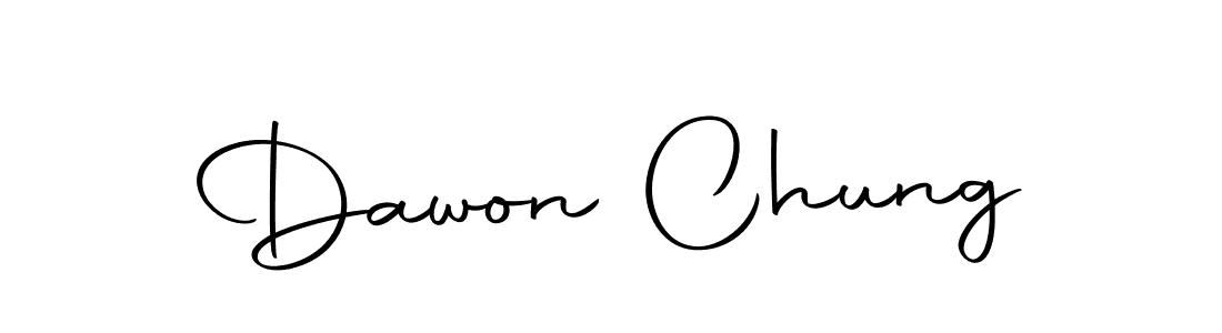 Make a beautiful signature design for name Dawon Chung. Use this online signature maker to create a handwritten signature for free. Dawon Chung signature style 10 images and pictures png
