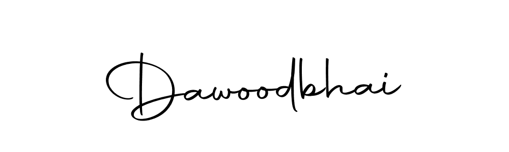 Use a signature maker to create a handwritten signature online. With this signature software, you can design (Autography-DOLnW) your own signature for name Dawoodbhai. Dawoodbhai signature style 10 images and pictures png