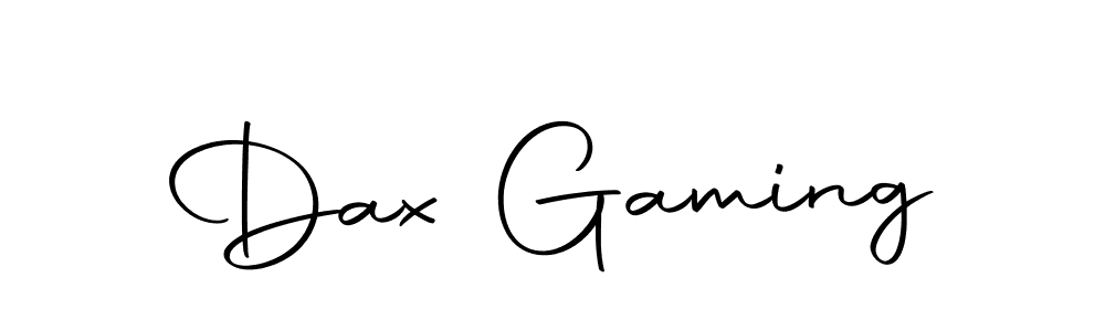 How to make Dax Gaming name signature. Use Autography-DOLnW style for creating short signs online. This is the latest handwritten sign. Dax Gaming signature style 10 images and pictures png