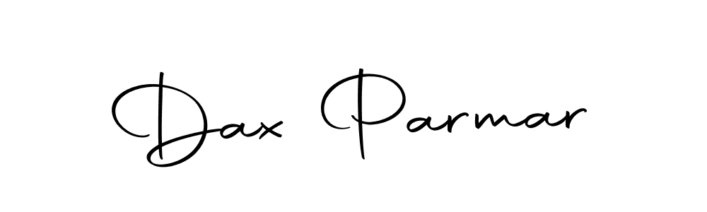 How to make Dax Parmar name signature. Use Autography-DOLnW style for creating short signs online. This is the latest handwritten sign. Dax Parmar signature style 10 images and pictures png