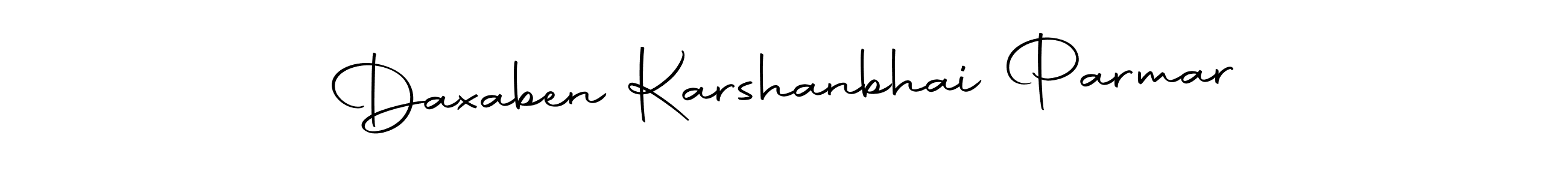 Make a beautiful signature design for name Daxaben Karshanbhai Parmar. With this signature (Autography-DOLnW) style, you can create a handwritten signature for free. Daxaben Karshanbhai Parmar signature style 10 images and pictures png