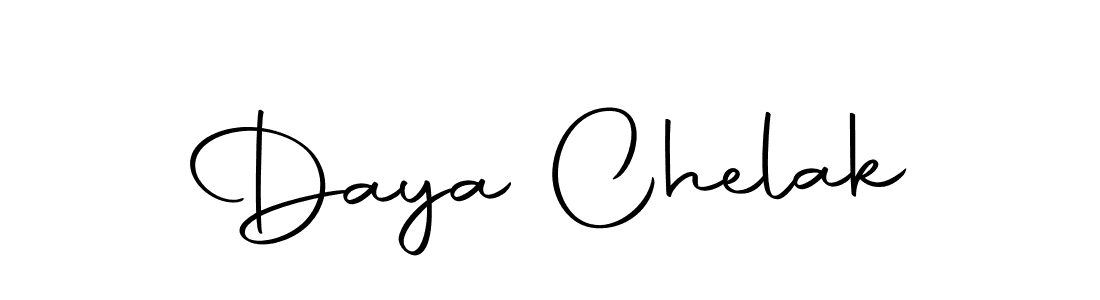 How to make Daya Chelak signature? Autography-DOLnW is a professional autograph style. Create handwritten signature for Daya Chelak name. Daya Chelak signature style 10 images and pictures png