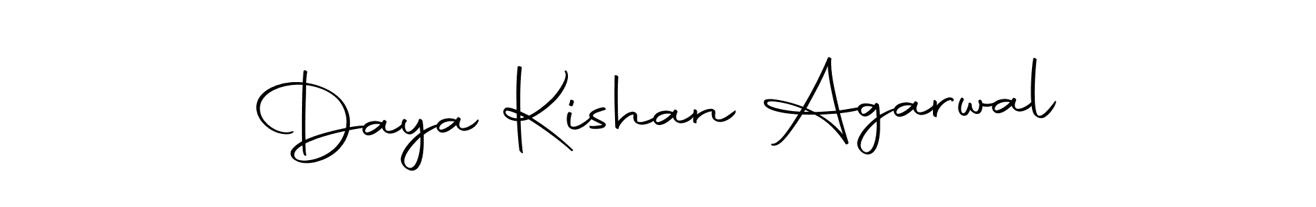 Design your own signature with our free online signature maker. With this signature software, you can create a handwritten (Autography-DOLnW) signature for name Daya Kishan Agarwal. Daya Kishan Agarwal signature style 10 images and pictures png