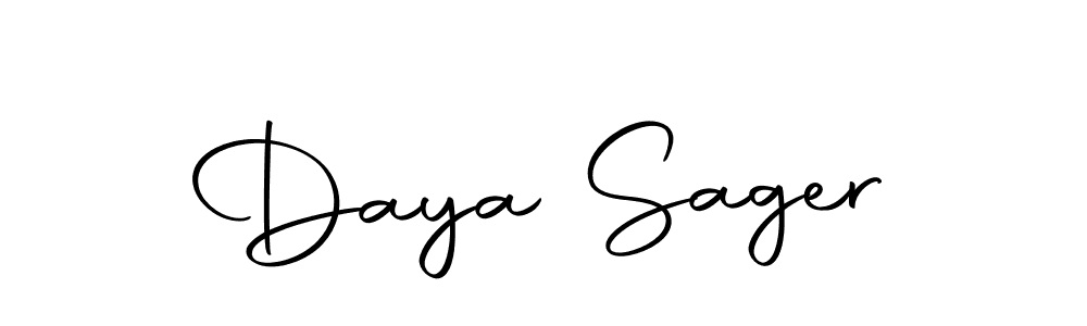 Use a signature maker to create a handwritten signature online. With this signature software, you can design (Autography-DOLnW) your own signature for name Daya Sager. Daya Sager signature style 10 images and pictures png