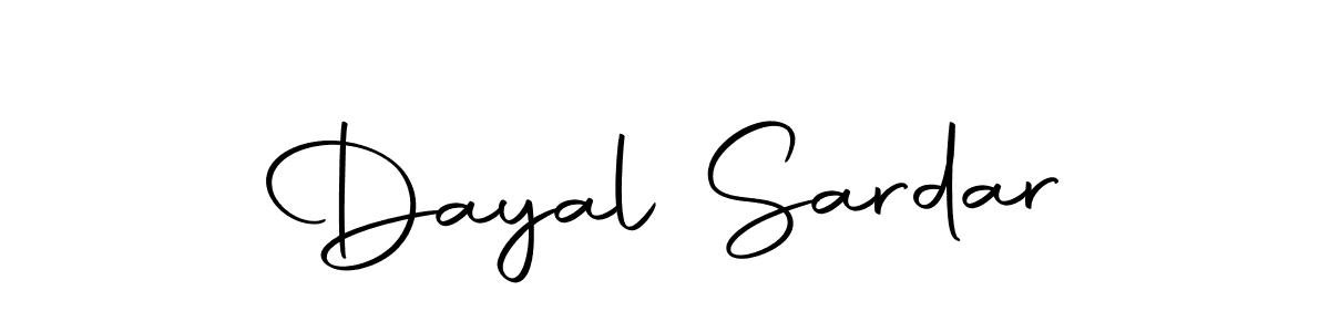How to make Dayal Sardar name signature. Use Autography-DOLnW style for creating short signs online. This is the latest handwritten sign. Dayal Sardar signature style 10 images and pictures png