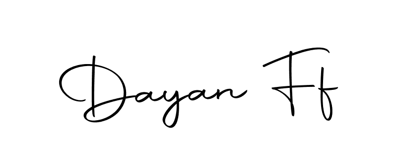 Create a beautiful signature design for name Dayan Ff. With this signature (Autography-DOLnW) fonts, you can make a handwritten signature for free. Dayan Ff signature style 10 images and pictures png