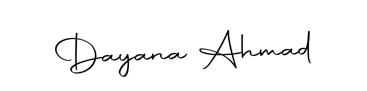 Also we have Dayana Ahmad name is the best signature style. Create professional handwritten signature collection using Autography-DOLnW autograph style. Dayana Ahmad signature style 10 images and pictures png