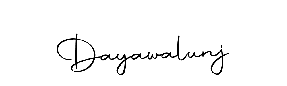 You should practise on your own different ways (Autography-DOLnW) to write your name (Dayawalunj) in signature. don't let someone else do it for you. Dayawalunj signature style 10 images and pictures png