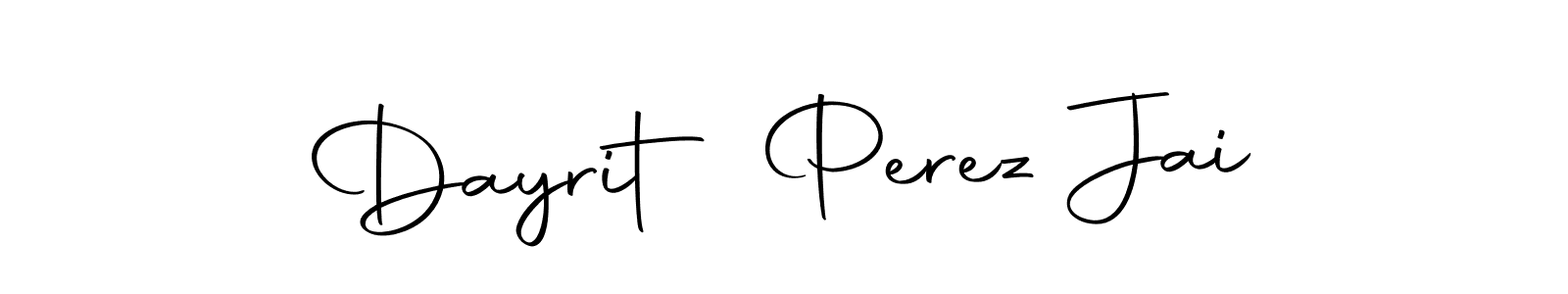 Design your own signature with our free online signature maker. With this signature software, you can create a handwritten (Autography-DOLnW) signature for name Dayrit Perez Jai. Dayrit Perez Jai signature style 10 images and pictures png