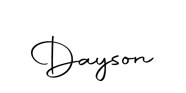 How to make Dayson signature? Autography-DOLnW is a professional autograph style. Create handwritten signature for Dayson name. Dayson signature style 10 images and pictures png