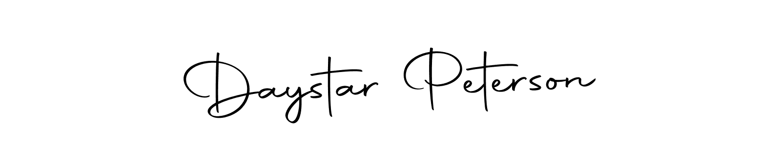 The best way (Autography-DOLnW) to make a short signature is to pick only two or three words in your name. The name Daystar Peterson include a total of six letters. For converting this name. Daystar Peterson signature style 10 images and pictures png