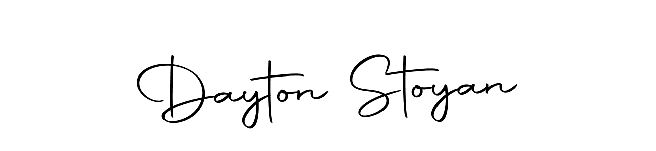 Use a signature maker to create a handwritten signature online. With this signature software, you can design (Autography-DOLnW) your own signature for name Dayton Stoyan. Dayton Stoyan signature style 10 images and pictures png