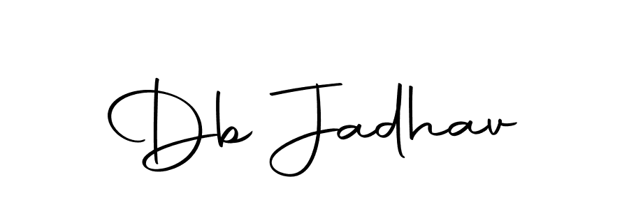 You should practise on your own different ways (Autography-DOLnW) to write your name (Db Jadhav) in signature. don't let someone else do it for you. Db Jadhav signature style 10 images and pictures png