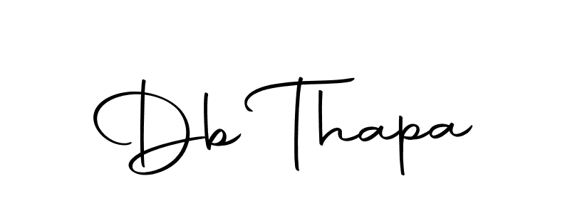 Design your own signature with our free online signature maker. With this signature software, you can create a handwritten (Autography-DOLnW) signature for name Db Thapa. Db Thapa signature style 10 images and pictures png