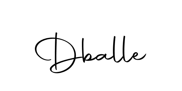 Design your own signature with our free online signature maker. With this signature software, you can create a handwritten (Autography-DOLnW) signature for name Dballe. Dballe signature style 10 images and pictures png